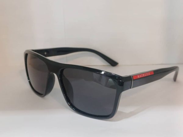 عینک آفتابی پلاریزه matrix طرح پرادا مشکی براق