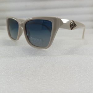 عینک آفتابی پلاریزه زنانه لویی ویتتون رنگ سفید طوسی باعدسی دورنگLV new collection